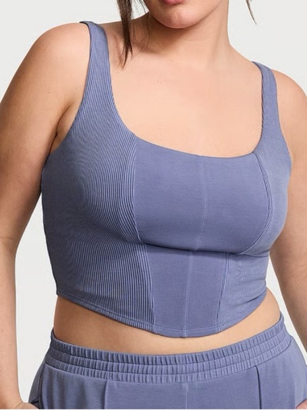 Victoria’s Secret Corset Style Tank Crop Top